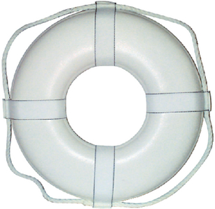 CAL JUNE BOUYS GW-20 20  WHITE RING BUOY W/STRAPS